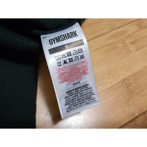 Gymshark Hoodie Womens Small Black Fraction Center Logo Lounge Gym Essentials - Picture 7 of 10